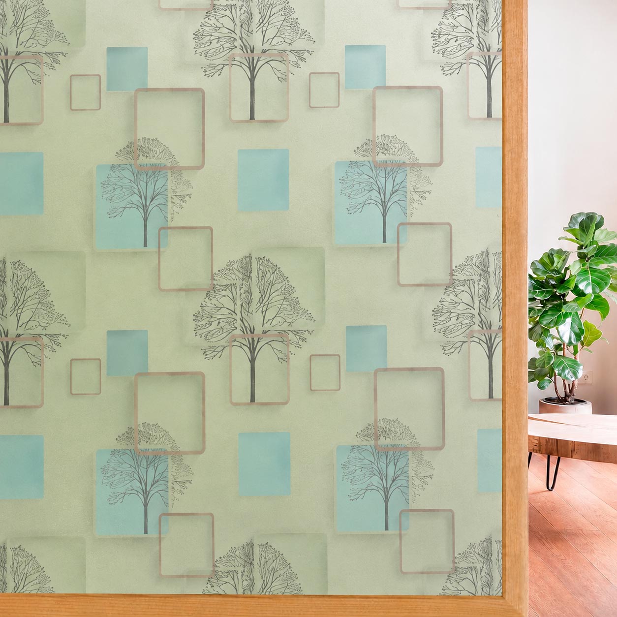 Papel Estilo Vitral Arbol NP-61109